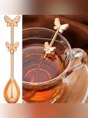 Gold Butterfly Tea Stirrer Spoon